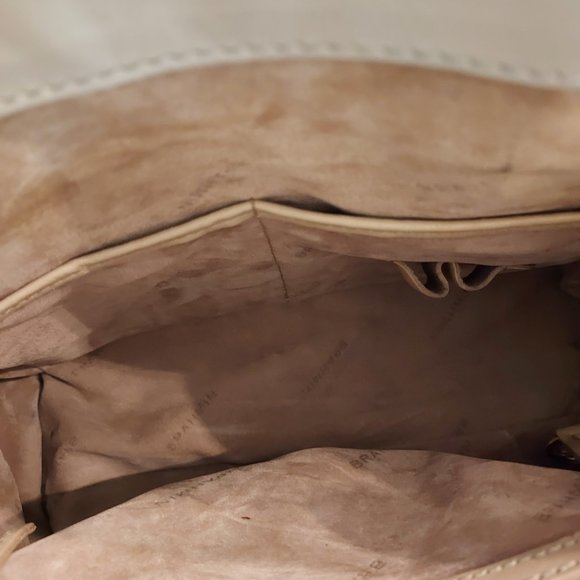 Brahmin Midsize Leather Bag: Measures 10.5W/ 8.5T/ 4.4D: Has Shoulder Strap - Picture 7 of 9